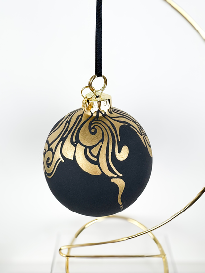 Gold-on-Black Ornament