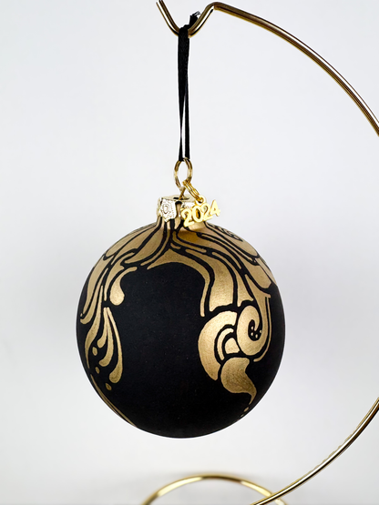 Gold-on-Black Ornament