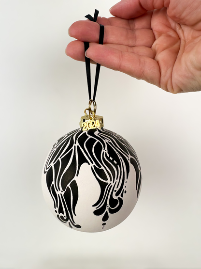 Black-on-White Ornament