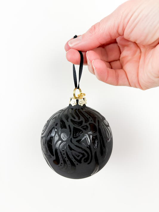 Black-on-Black Ornament