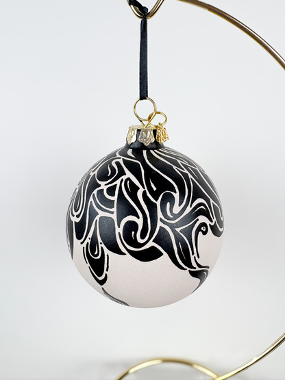 Black-on-White Ornament